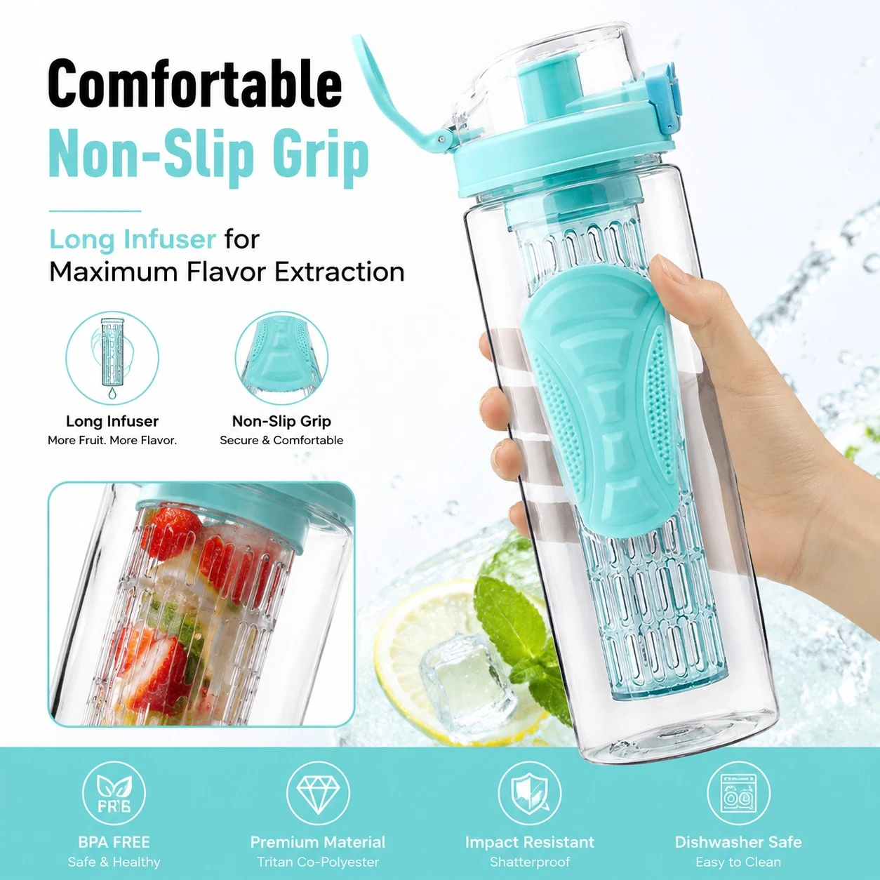 Plastic Infuser Water Bottle Plastic Infuser Water Bottle
